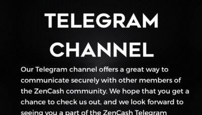 Join the ZenCash Telegram Channel for Secure Talk