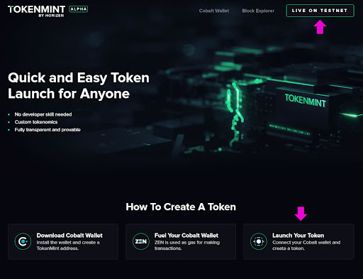 Horizen-TokenMint-Token-Generator-Launch