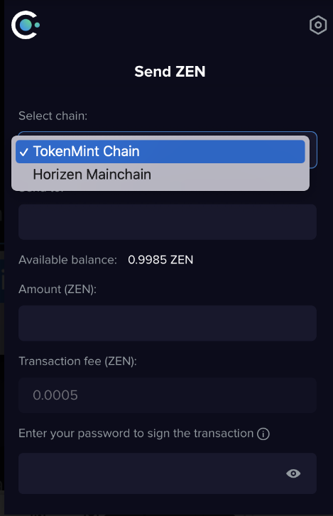 TokenMint-Chain-Select